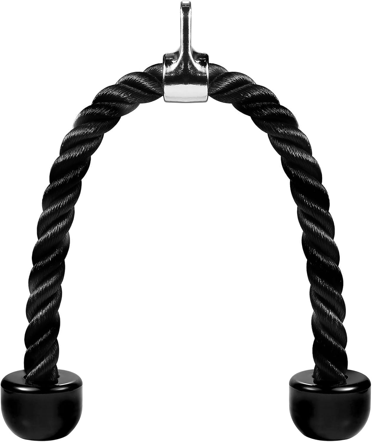 MAXPRO Tricep Rope - Heavy Duty Nylon tricep Pull Down Rope, Smith Machine Accessories, Non Slip Handles - Tricep Rope Cable Attachment for Lats, Biceps, Triceps, Gym or Home use-image-36