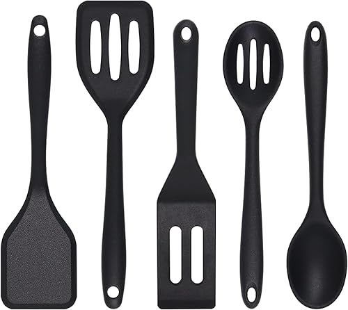 Espátulas pequeñas, 5 unidades, mini espátula de silicona fácil de limpiar, espátula flexible de brownie, espátulas para uso en cocina, mini disponible en Yaxa Colombia