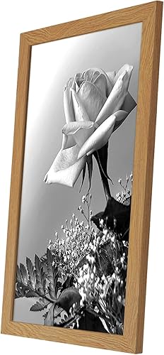 Vista 78 de Americanflat - Marco para póster de 71 x 74 cm con plexiglás pulido, portarretratos negro de madera industrializada, Epic Collection, marco ancho