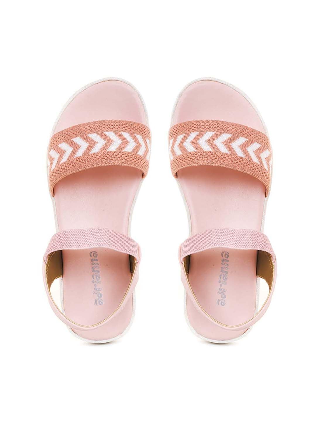 Khadims Adrianna Peach Flat Platform Slingback Sandal for Girls - 4.5-12 yrs (3603505) (B0D3TN5XBZ) Amazon Price History, Amazon Price Tracker