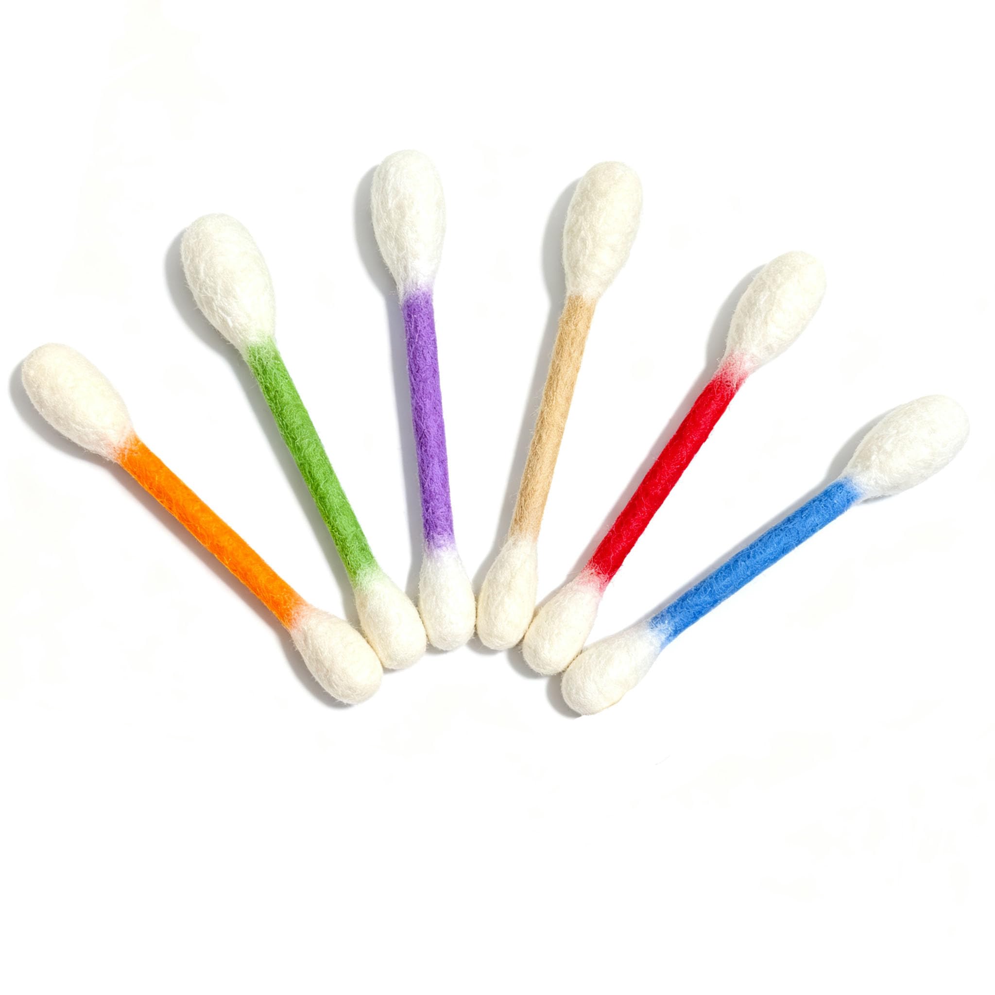 Mounteps Cotton Swabs Cat Toys with Catnip, Giant Kitten Chew Sticks for Indoor Boredom, Durable Dental Teething Ropes, Big Interactive Felt Kitty Kicker Play Lover Gift Accessories