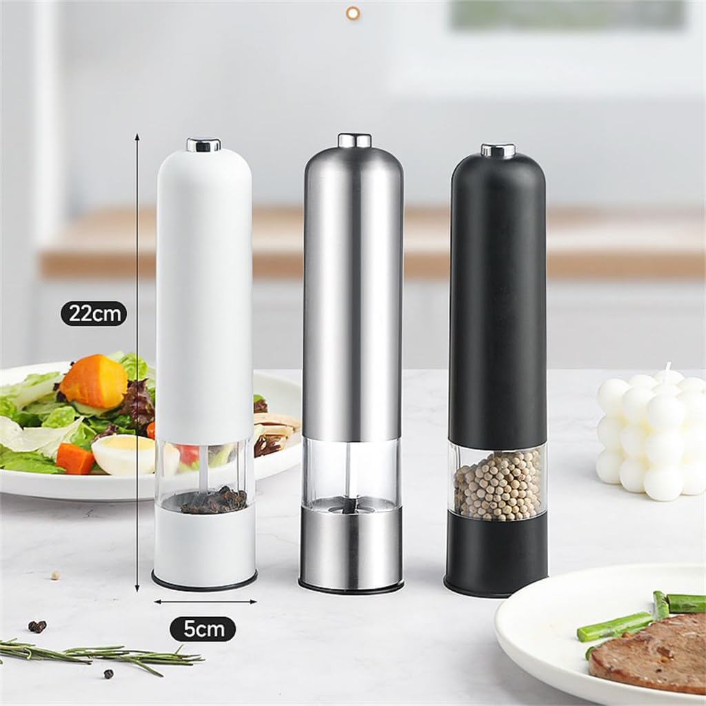 Household Pepper Grinder, Freshly Ground Round Headed, Portable in The Kitchen(white-Fruit peach5)