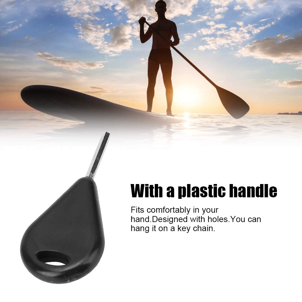 Zoeyilan 6 Pcs Surfboard Fin Key, Surf Fin Key, Universal Surfboard Fin Hex Keys, Fin Keys, Surfboard Install Remove Tool, for Spare Replacement Surfing Boar Accessory (Black)