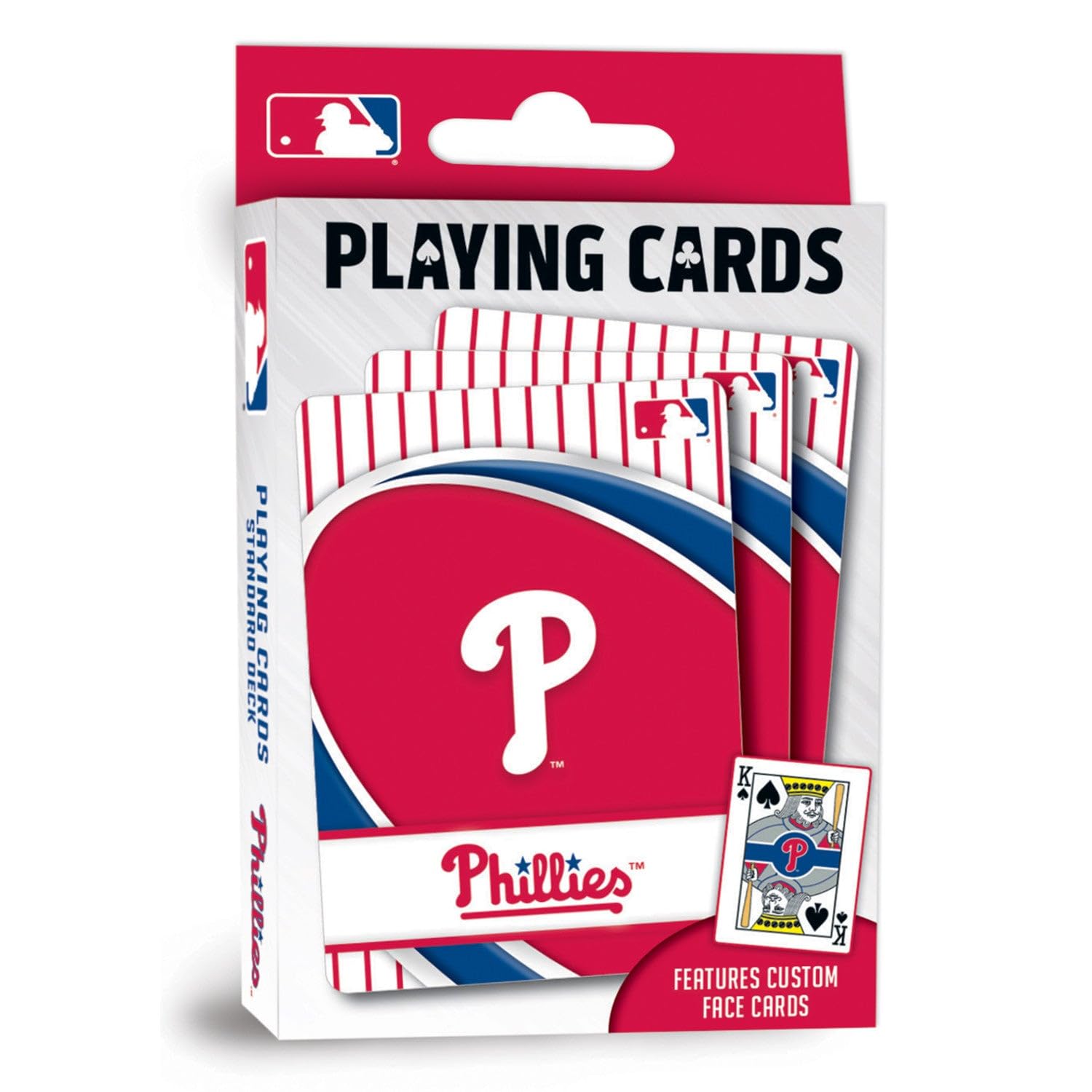 MasterPieces Officially Licensed MLB Philadelphia Phillies Playing Cards - 54 Card Deck for Adults