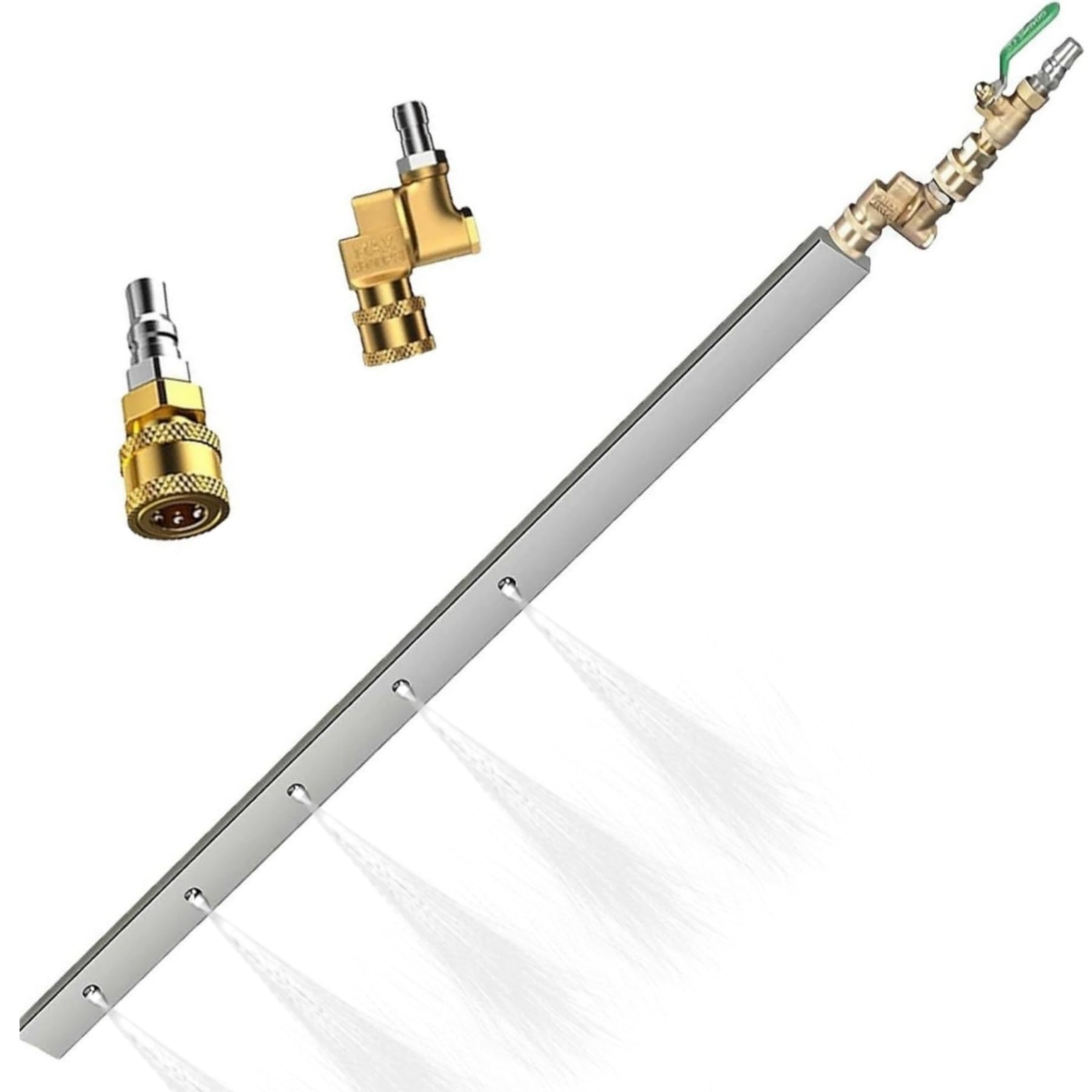 Radiator Cleaning Wand for Pressure Washer Garden Hose, 24 inch Thickened Radiator Cleaning Wand with Water & Air Dual-Purpose Connector, 4500 PSI Radiator Flush and Cleaner Tool (24in)