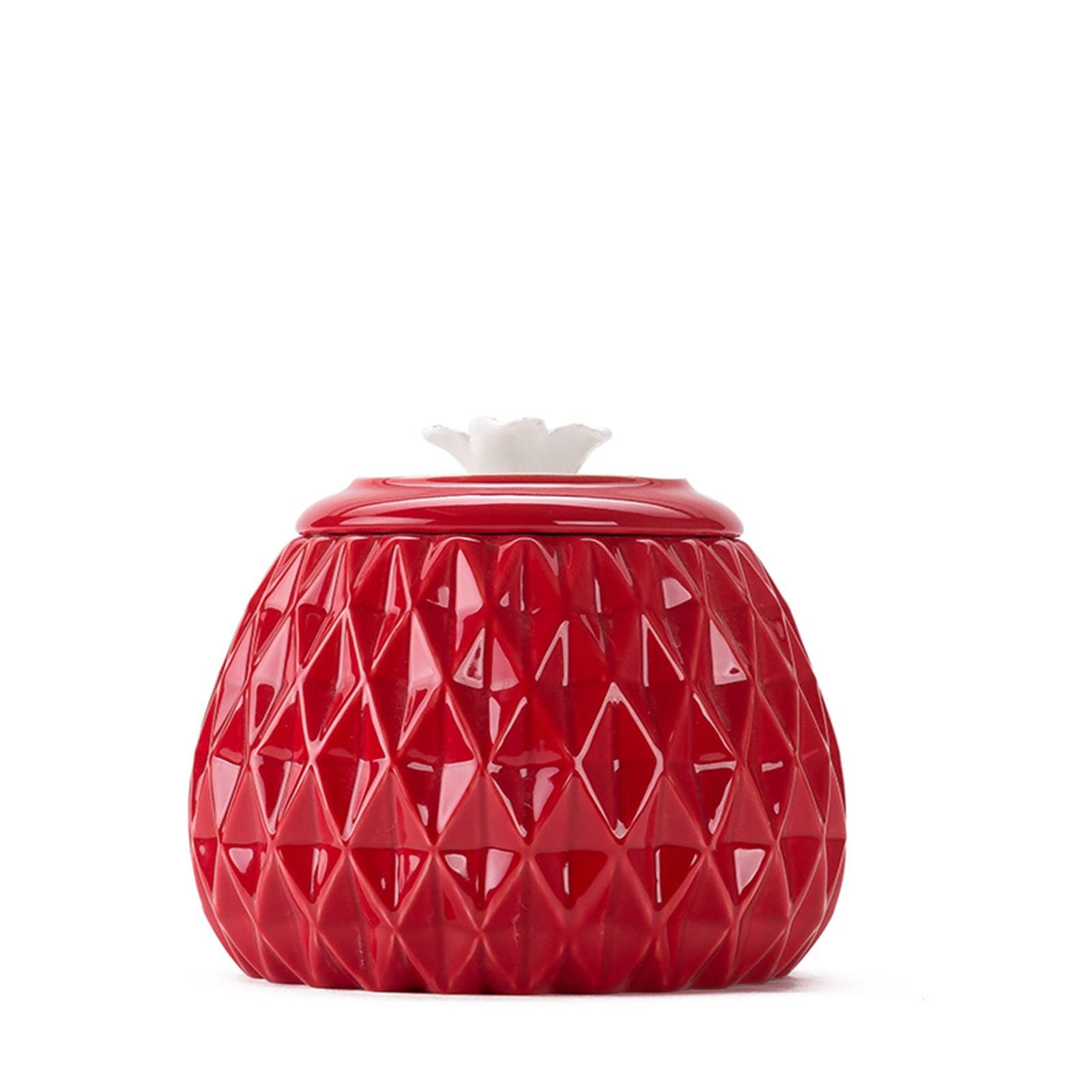 FZYOZZDPASL Ceramic Tea Canister Ceramic Tea Cans Waking Jar Food Jars Sealing for Coffee, Spices(Red)