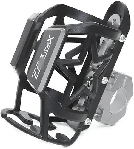 Para Benelli TRK 502X Adv TRK502 X 2019 2020 2021 Accesorios Motocicleta CNC Aluminio Bebida Botella de Agua Bebida Soporte de Taza (Color  Gris)