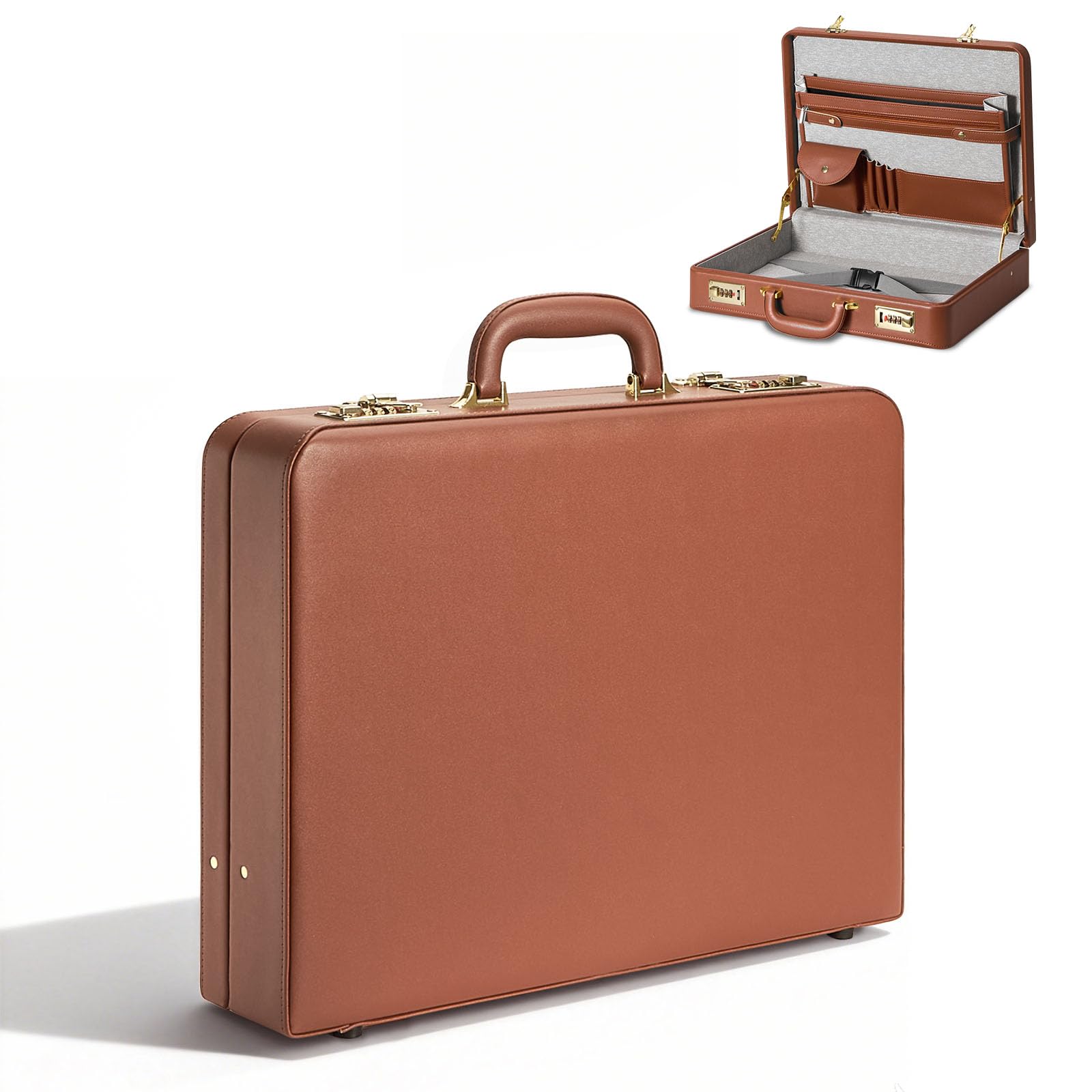 Amazon.com: LOCKCURX Briefcases for Men, Anti-Theft Dual Lock