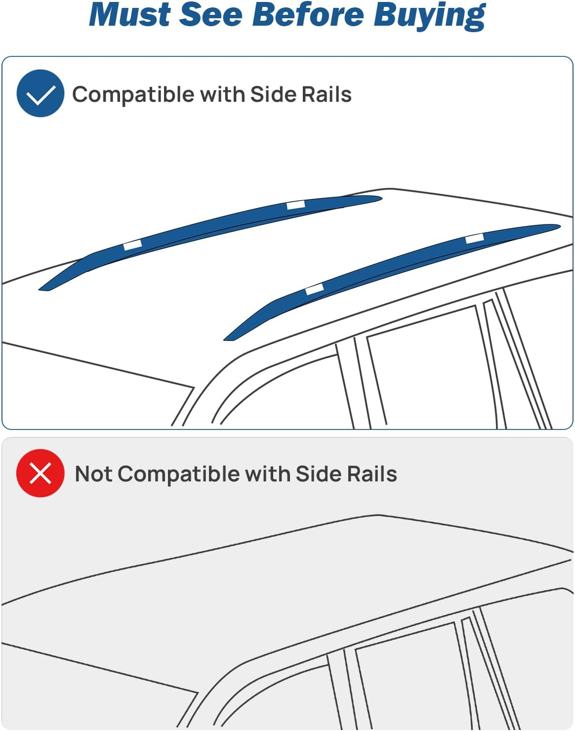 JOYTUTUS 260lbs Lockable Heavy Duty Roof Rack Crossbar Fits for Toyota Highlander 2020-2026 XLE/XSE/Limited/Platinum/Hybrid (Not Fit L/LE/LE Hybrid), Anti-Theft Aluminum Cross Bars for Luggage Cargo