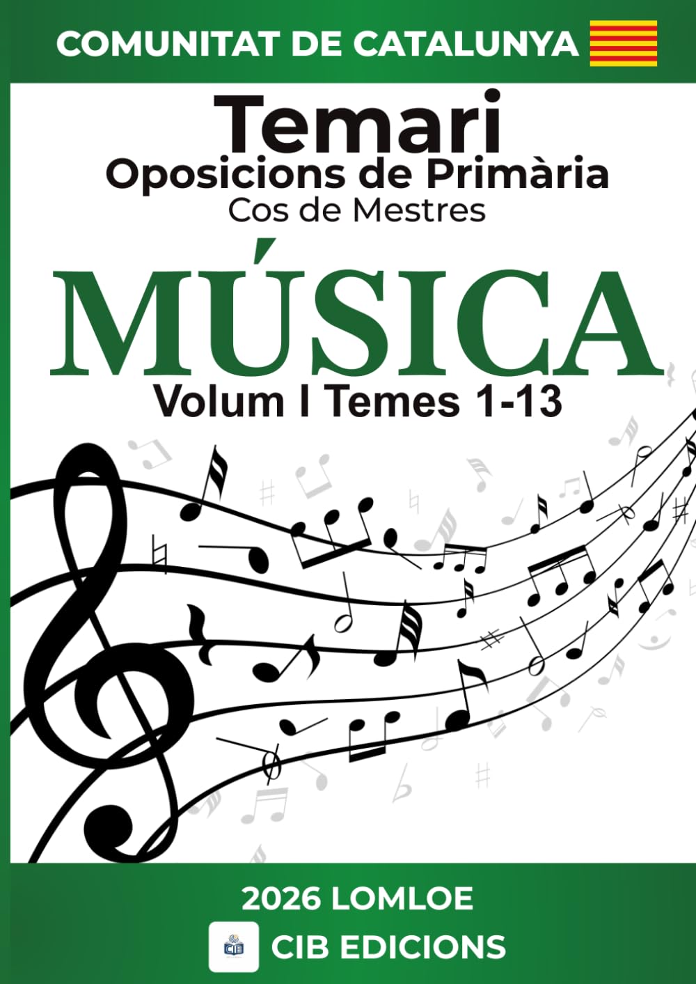 Temari oposicions Primària MÚSICA: Cos de mestres 2026 CATALUNYA (Música Catalunya 2026)