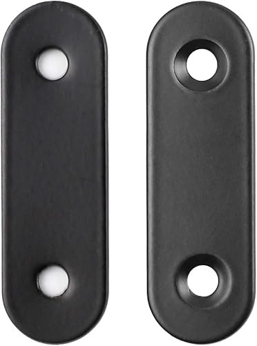 Miniatura 3 de Paquete de 30 placas de esquina planas de metal para unir placas de unión de metal, soporte de reparación con tornillos de fijación, (2 pulgadas x