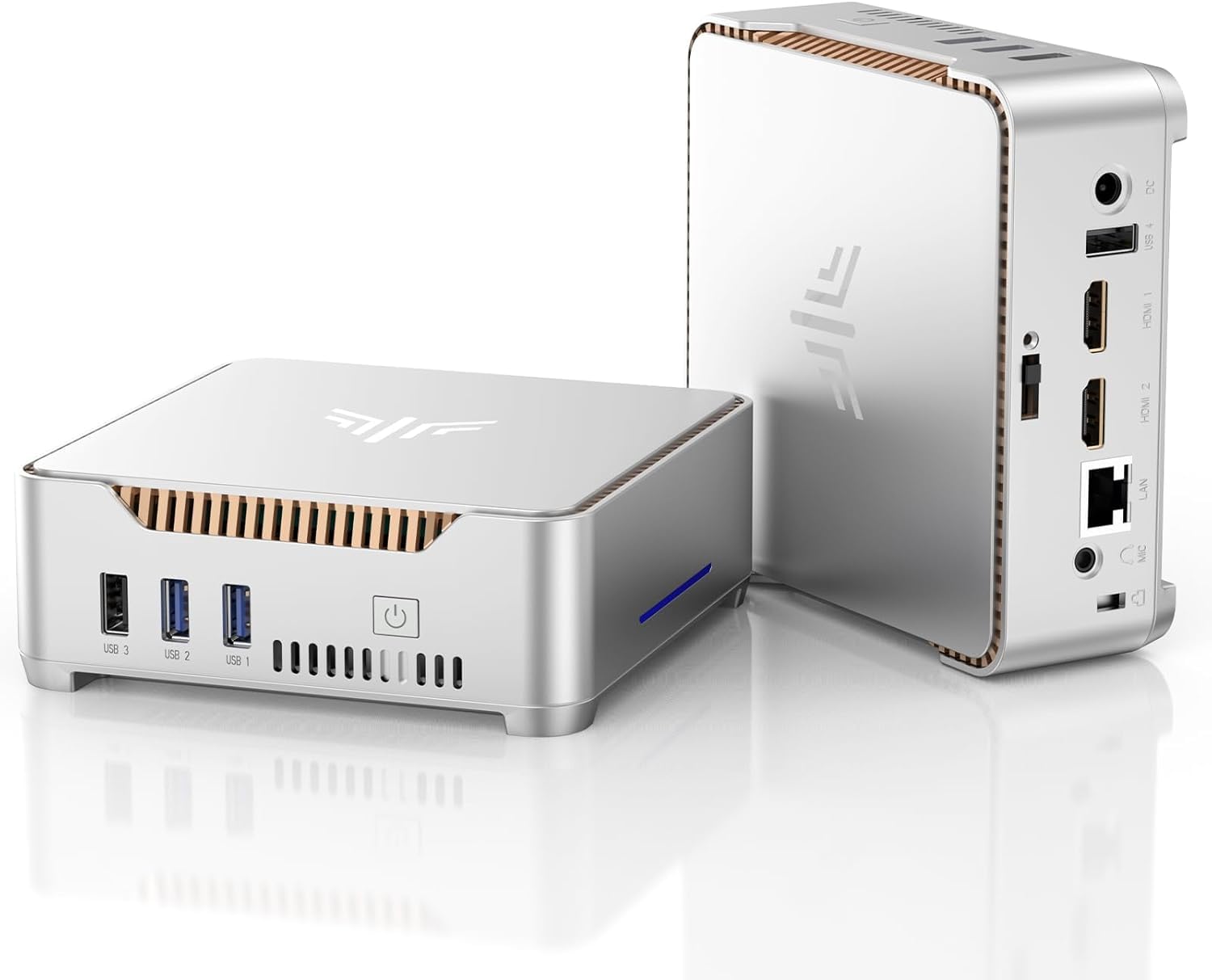 NiPoGi ミニpc Intel N5030 12GB+256GB SSD (2TB拡大可能) | mini pc Windows11 Pro 最大3.1Hz 4K 静音 高速熱放散 ミニパソコン USB3.2/HDMI 2.0×2 高速2.4G/5GWi-Fi 小型パソコン 超軽量 小型 省電力 GK3Plus フィス/学習向け 企業用/業務用