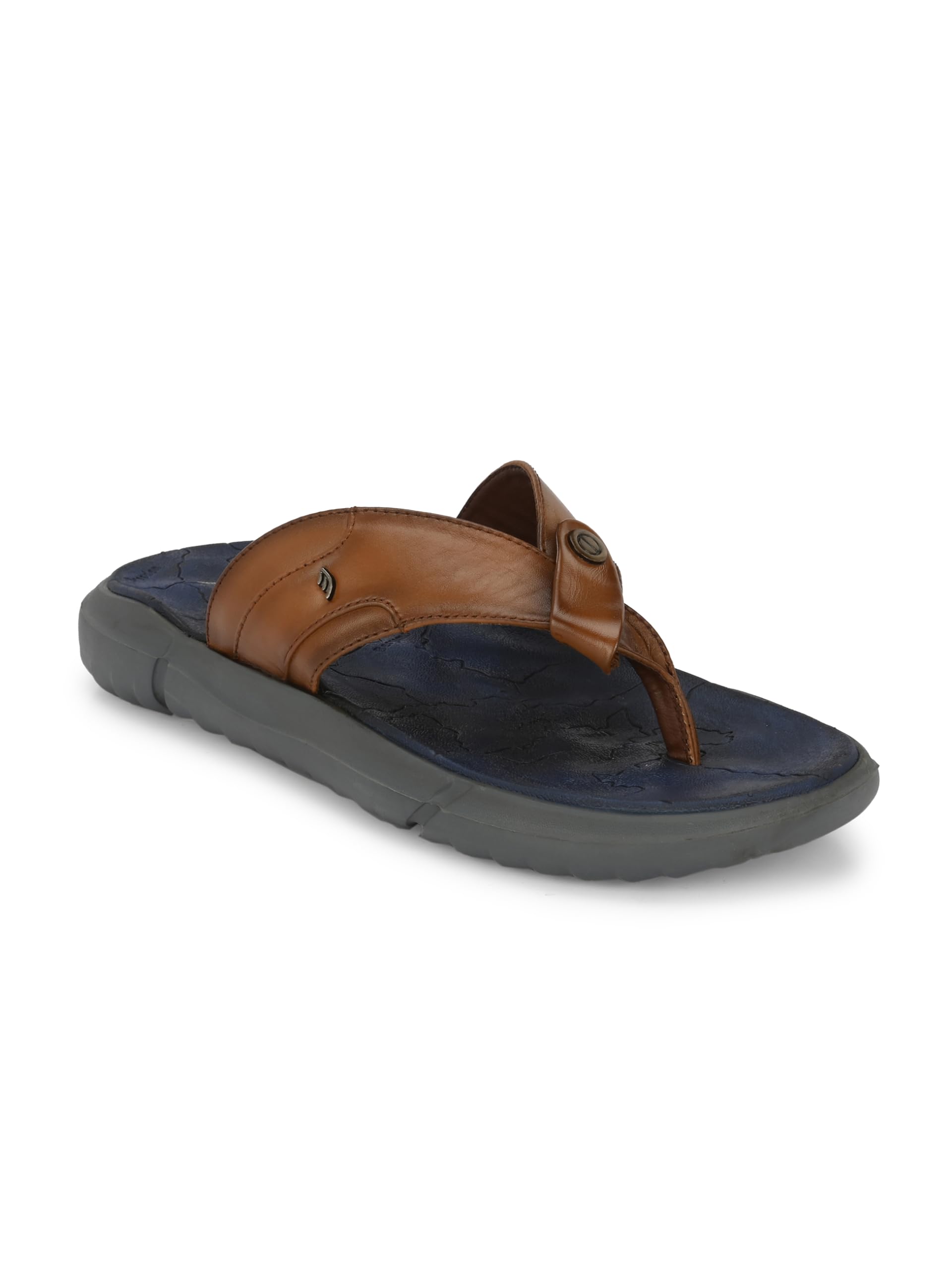 egoss Slippers & Sandals Premium Genuine Leather Slipper Slippers for Men (Tan-9)-AC-1292 (B0CK1TK33P) Amazon Price History, Amazon Price Tracker