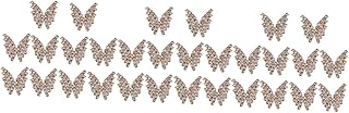 VILLCASE 30 Pçs Acessórios De Strass Borboleta Para Unhas Diamantes Strass Acessórios Para Unhas Diamante Headpiece Strass Remendos Adesivo De Strass Suprimentos De Liga Ímã De