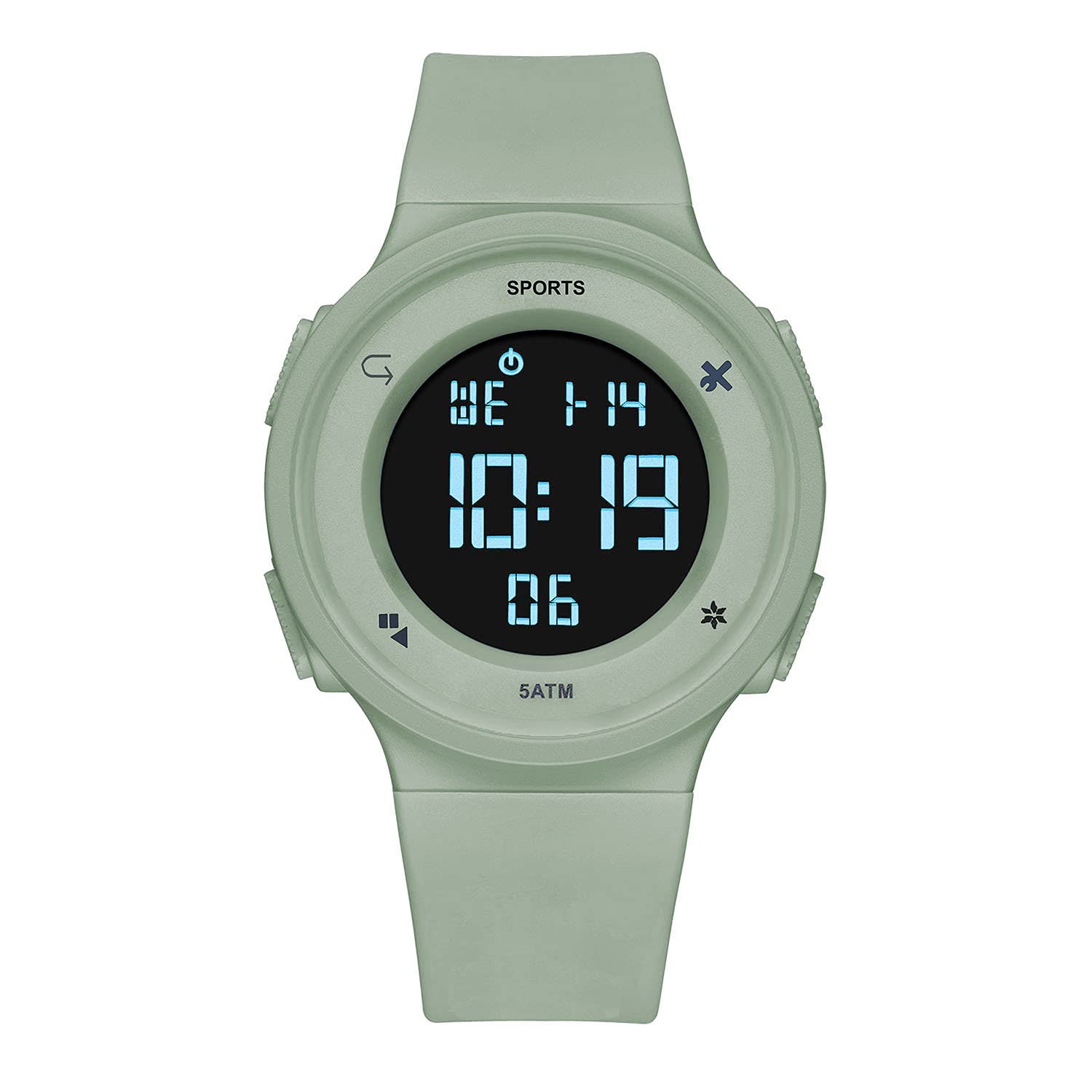 La Classe Watches Stylish Round Dial Multi-Function Digital Unisex Watch for Boys & Girls (Green) (B09RT24ZJW) Amazon Price History, Amazon Price Tracker