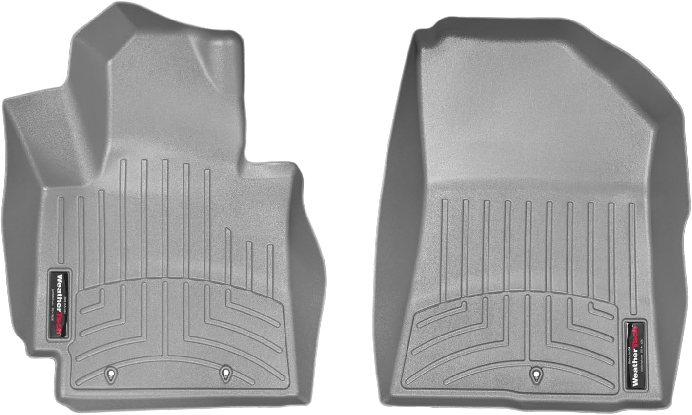 WeatherTech Custom Fit FloorLiners for Kia Soul - 1st Row (446011), Black