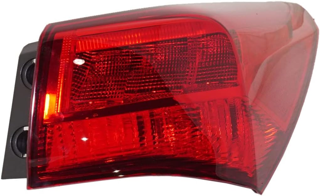 KarParts360 For Acura TLX Outer Tail Light Assembly 2018 2019 2020 Passenger Side R Advance/Base/Technology Model Chrome For AC2805109 | 33500-TZ3-A51