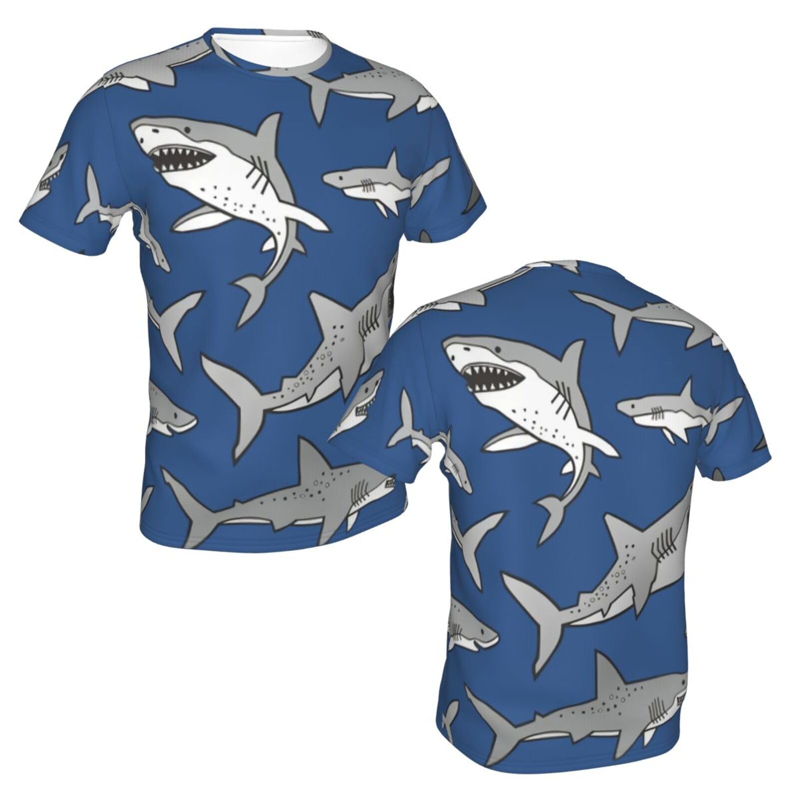 青色の魚イラストTシャツ Amazon | 魚好きのためのカラフルなファンキーな魚の骨のイラスト T