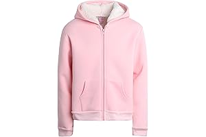 Girls' Super Soft Plush Zip Hoodie: A Warm and Cozy Choice for Ages 7-16