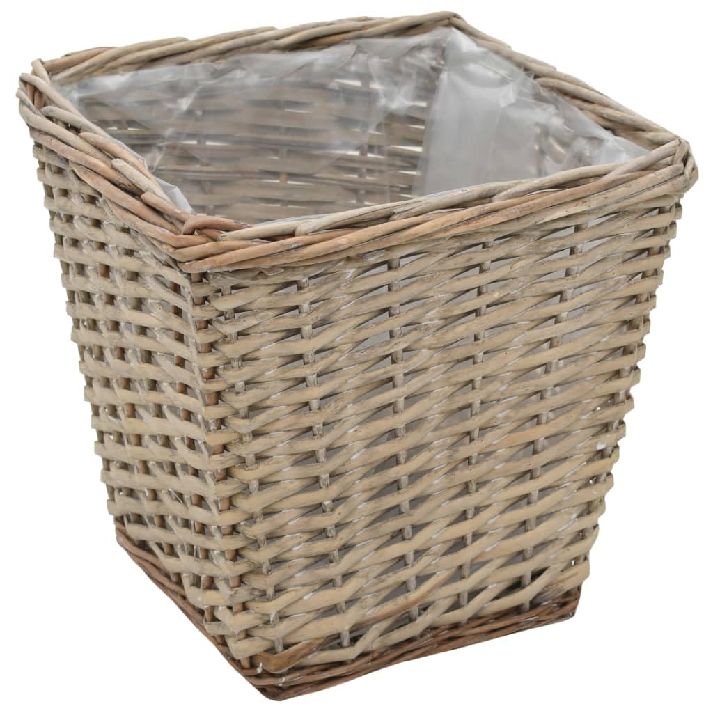 Lits surélevés 3 pcs Osier avec Doublure en PE,Pots & Cache-Pots,2.4kg-246833