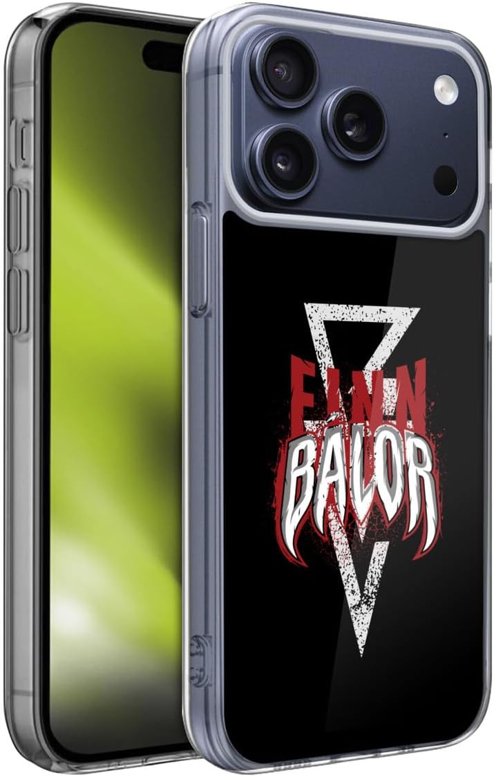 Head Case Designs Officially Licensed WWE Club Worldwide Finn Balor Gel Case [Military Grade Protection] Compatible with Apple iPhone 17 Pro