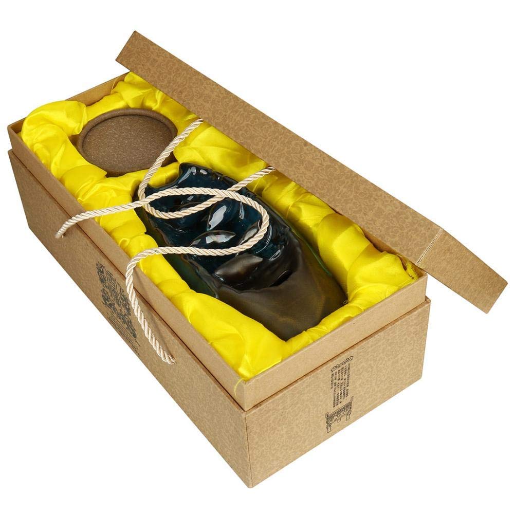 Bruciatore di incenso realizzato a mano, con 60 coni in elegante confezione regalo, decorazione per la casa, regalo artigianale
