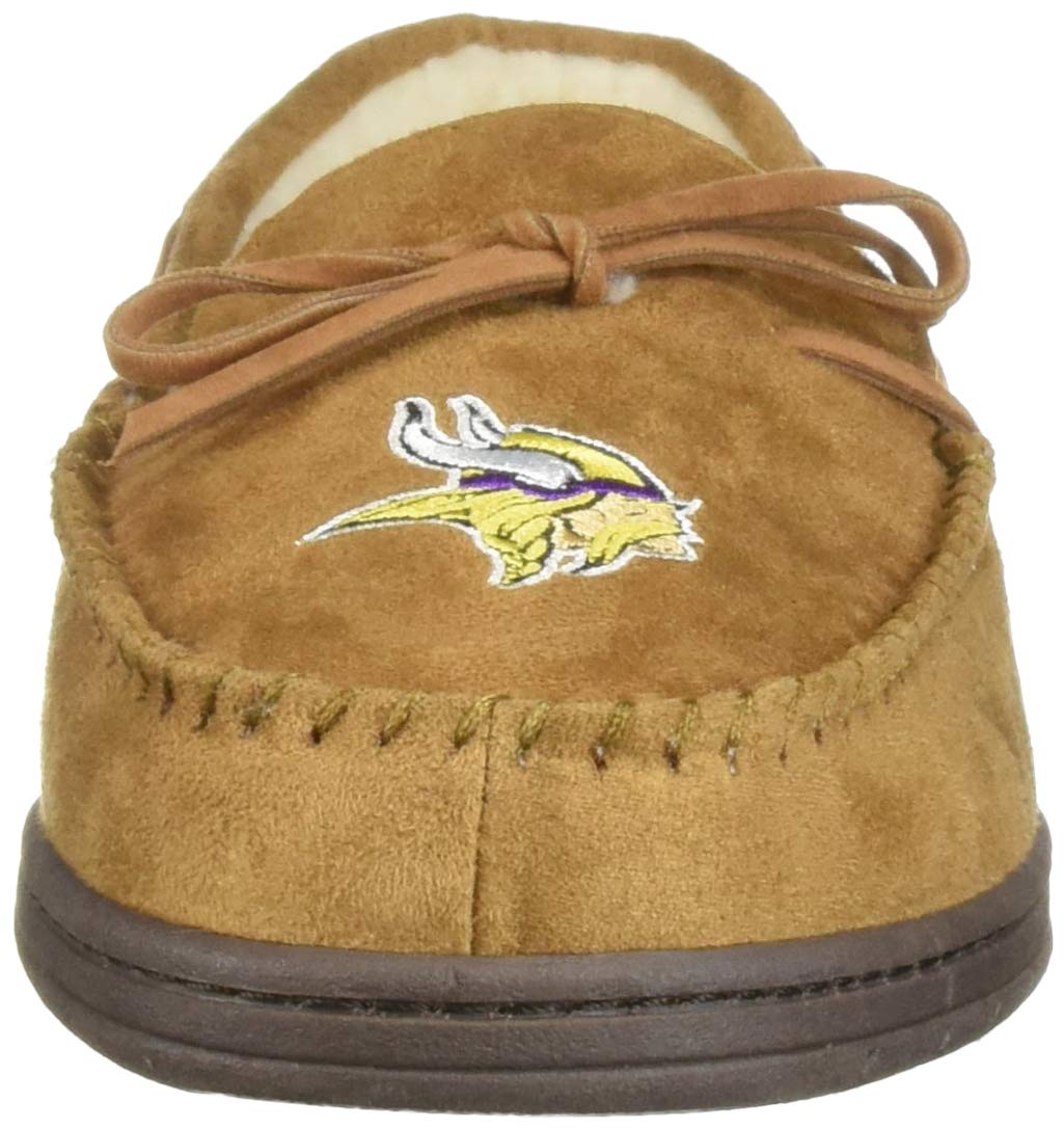 FOCO Nfl Team Logo Moccasin Slippers Tampa Bay Buccaneers - Pantuflas tipo mocasín con logotipo del equipo de fútbol americanoUnisex adulto