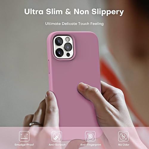 Vista 270 de TOCOL - Funda 5 en 1 para iPhone 11, con 2 protectores de pantalla + 2 protectores de lente de cámara, funda delgada de silicona líquida a prueba