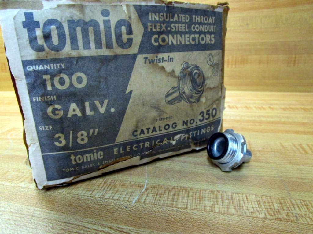 Tomic 350 Insulated Throat Conduit Connectors (Pack of 100)