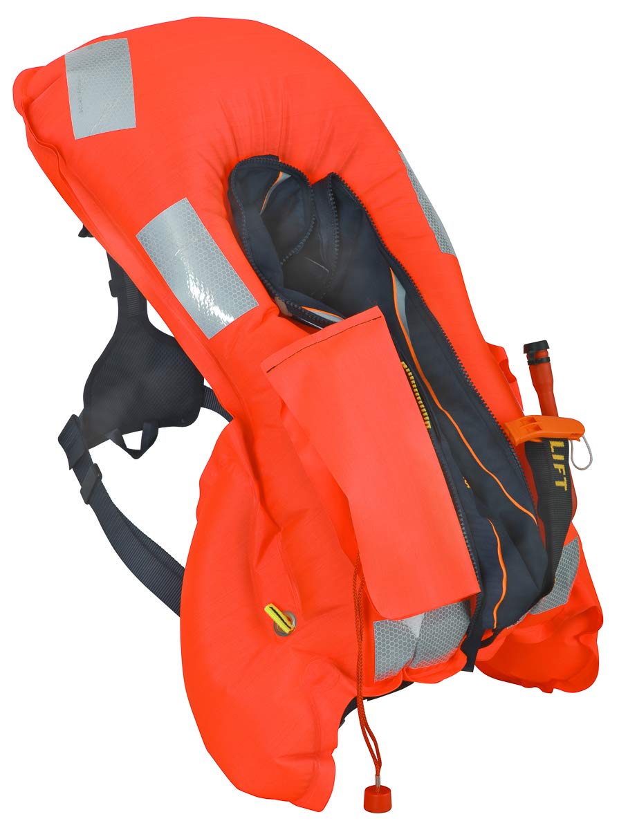 Secumar Secufit 150N Ruder- und Kanurettungsweste, Erwachsene, Wassersportler, Unisex, Rettungsweste, Rot, Blau