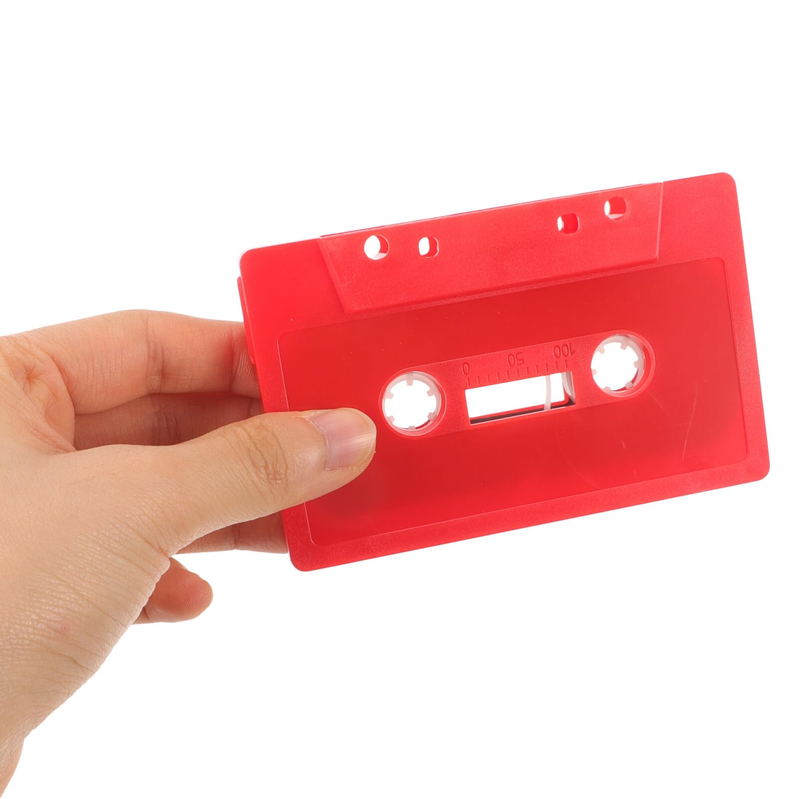 NUOBESTY Custodie in plastica per cassette audio, 4 pezzi, nastro per cassette vuote, nastri audio vuoti colorati
