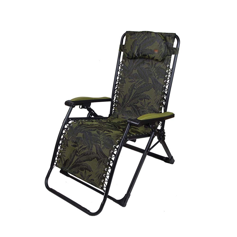 Chaise longue pliante pour balcon et sieste au bureau avec assise élargie ZXQZ