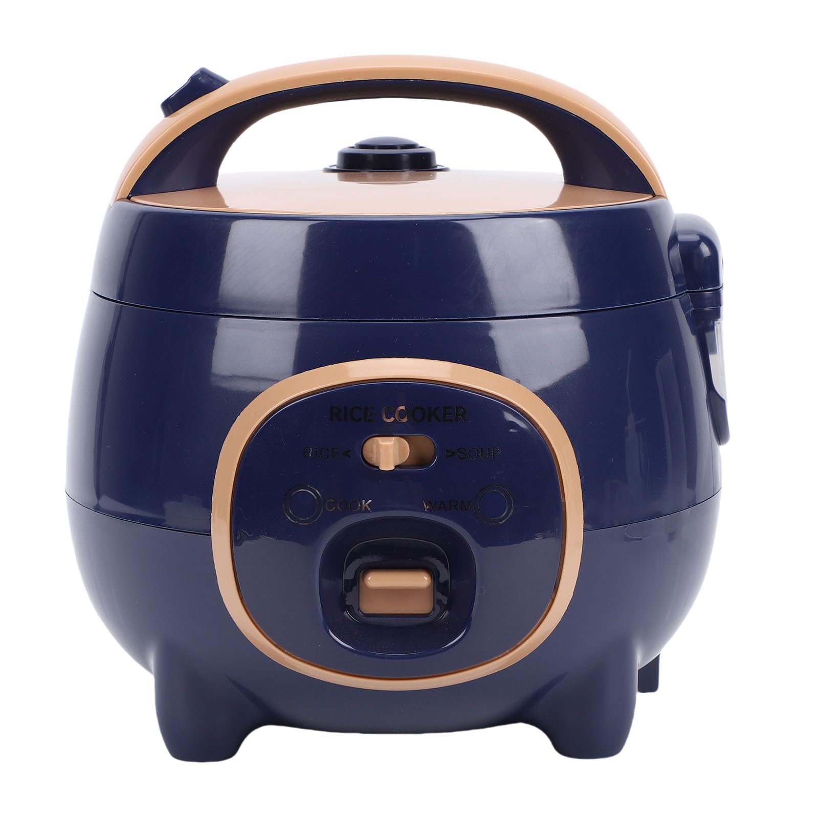 SENECESLI Mini Cuociriso, Mini Cuociriso con Griglia a Vapore, Piccola Macchina per Riso Elettrica Multifunzionale Antiaderente con 300 W 1,8 L, una funzionalità di Cottura Chiave per (Spina europea