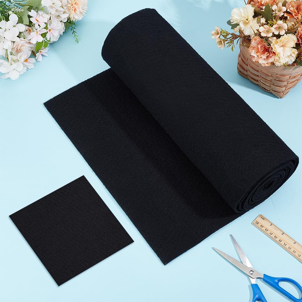 BENECREAT 118x15.7Inch Activated Carbon Filter Sheet, Black Pre Filter Carbon Sheet Replacement Charcoal Filters for Air Purifier, Vent Filters, 3mm Thick