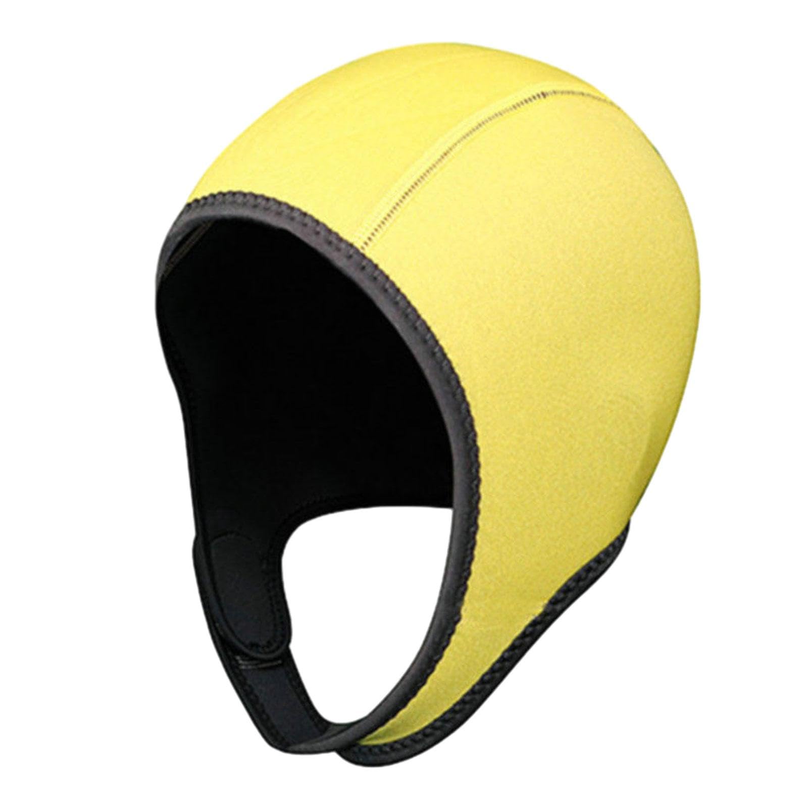 SM SunniMix Scuba Diving Hood Swimming Cap 3mm Neoprene Diving Wetsuit Hood Head Cover Dive Hood Swim Hat for Winter Snorkeling Swimming, Yellow