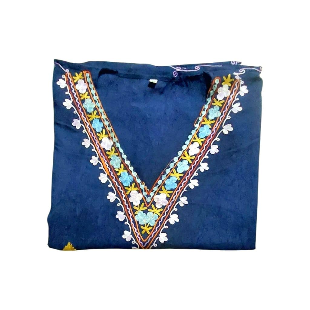 Purely Handmade Lightweight Kashmiri Aari Embroidered Kaftan-image-46