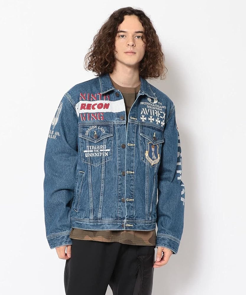 Amazon | [アヴィレックス] TYPE BLUE タイプブルー DENIM JACKET