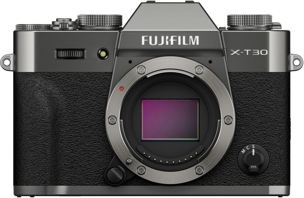 FUJIFILM X-T30 III Mirrorless Camera Body Bundle, Includes: SanDisk 128GB Extreme PRO SDXC Memory Card, Spare Battery and More (6 Items) (Charcoal Silver)