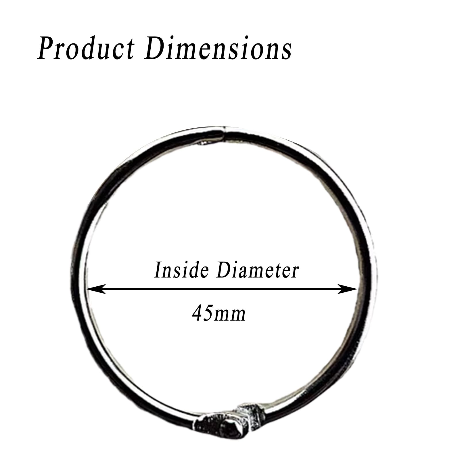 Anelli raccoglitori 100 pezzi pratici for libri in metallo fai-da-te, for carte piccole for file di casa scolastica