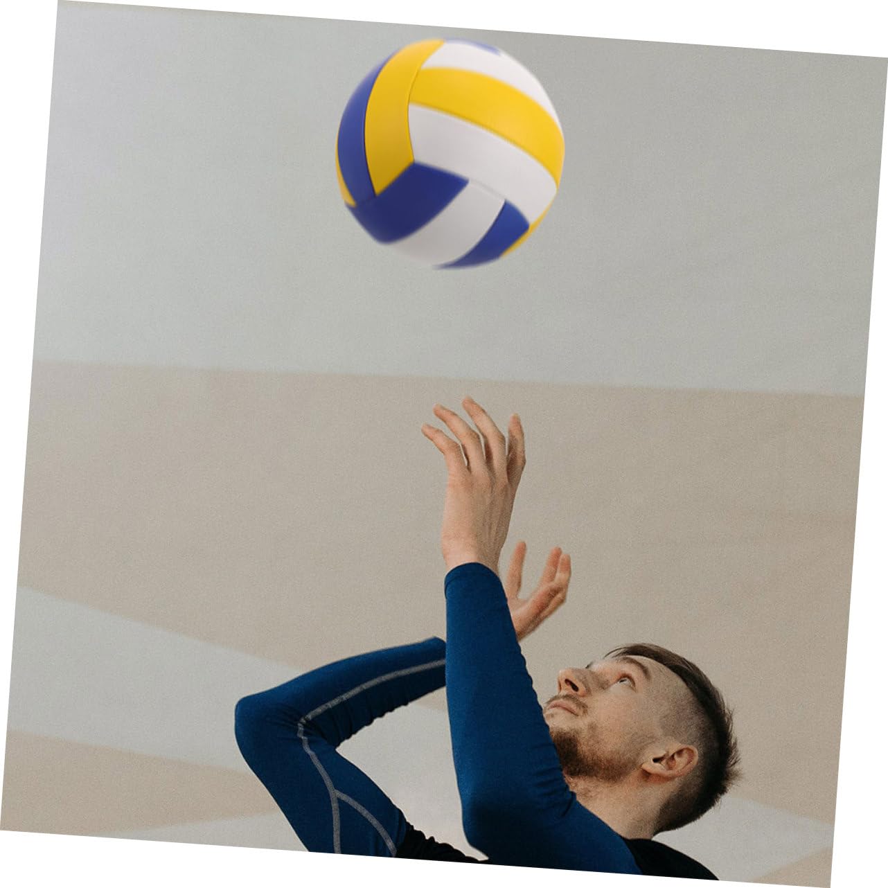 Happyyami Vibrant Colors Volleyball Balls Indoor Sports Standard Size Soft Volleyball Training Equipment