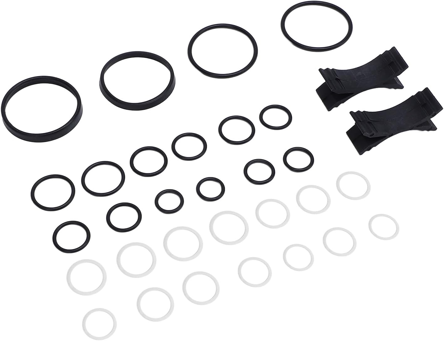 32pcs ABC Valve Block PTFE Seal Rebuild Kit Longer Lifespan Prevent Car Sagging for CL55 CL65 S55 S65 AMG CL500 CL600