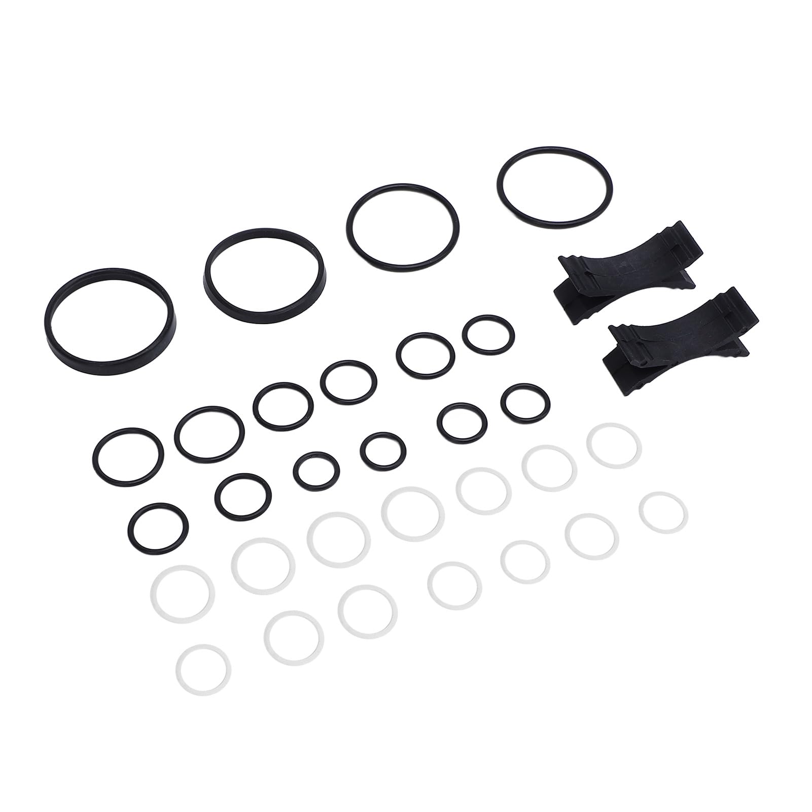 Juego de Juntas de Bloque de Válvula ABC, Mayor Vida útil, Evita que el Automóvil Se Hunda, Kit de Reconstrucción de Junta Tórica de PTFE, 32 Piezas para CL55, CL65, S55, S65,