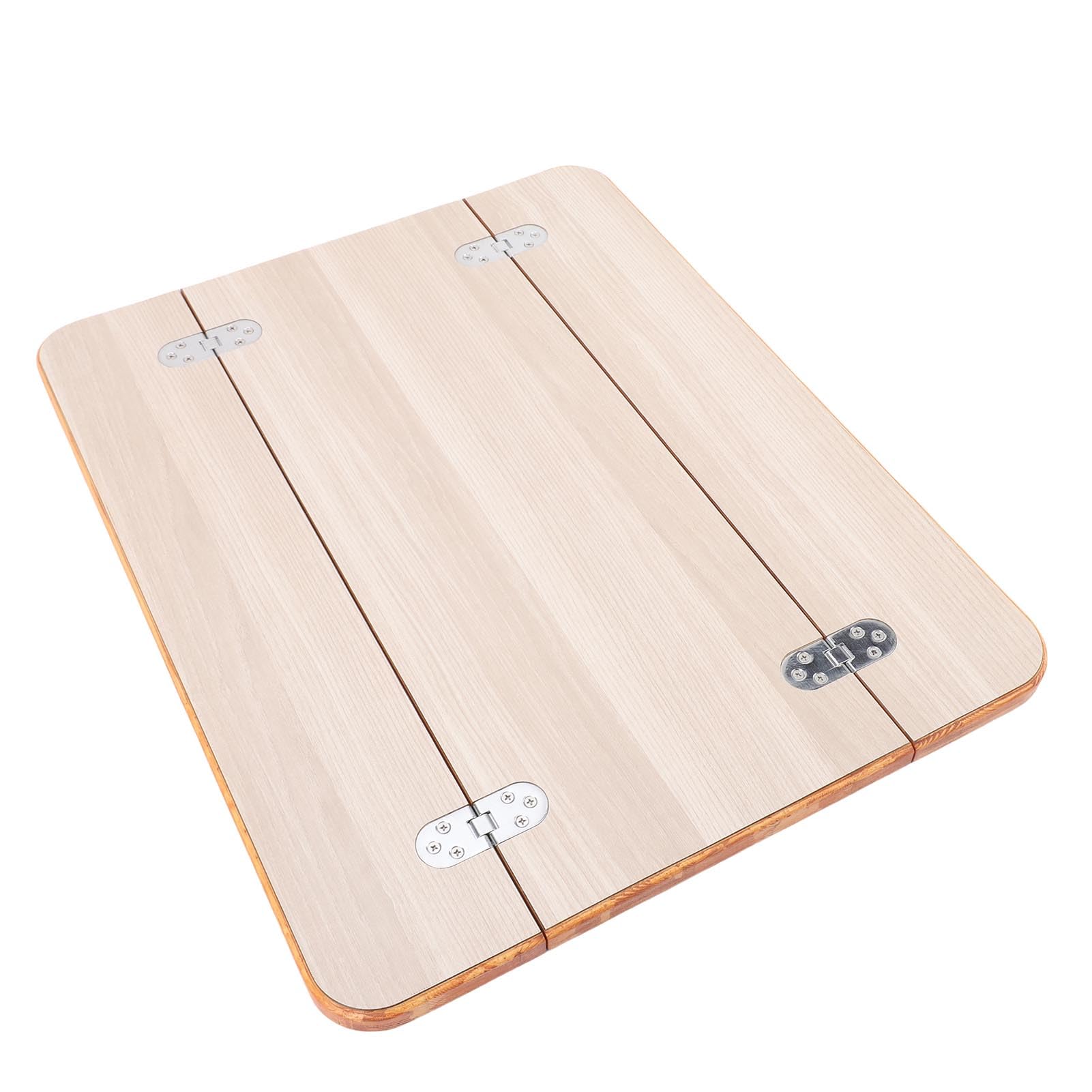 Wohnmobil-Tischplatte, Klappbarer Marine-Tisch aus Massivem Holz mit Beschichteter Oberfläche und Handversiegelter Metallkante, für Yacht-, Schiffs-, (Weiß (595 x 480 mm/23,43 x 18,9 Zoll))