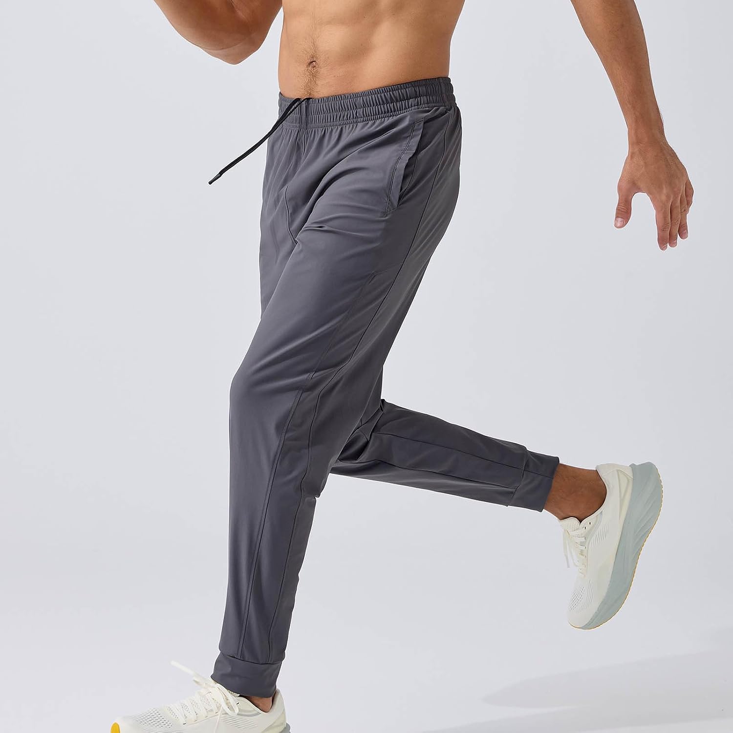 Cambkatl Men's Athletic Pants Stretch Outdoor Running Workout Sweatpants Lightweight Running Joggers with Pockets
