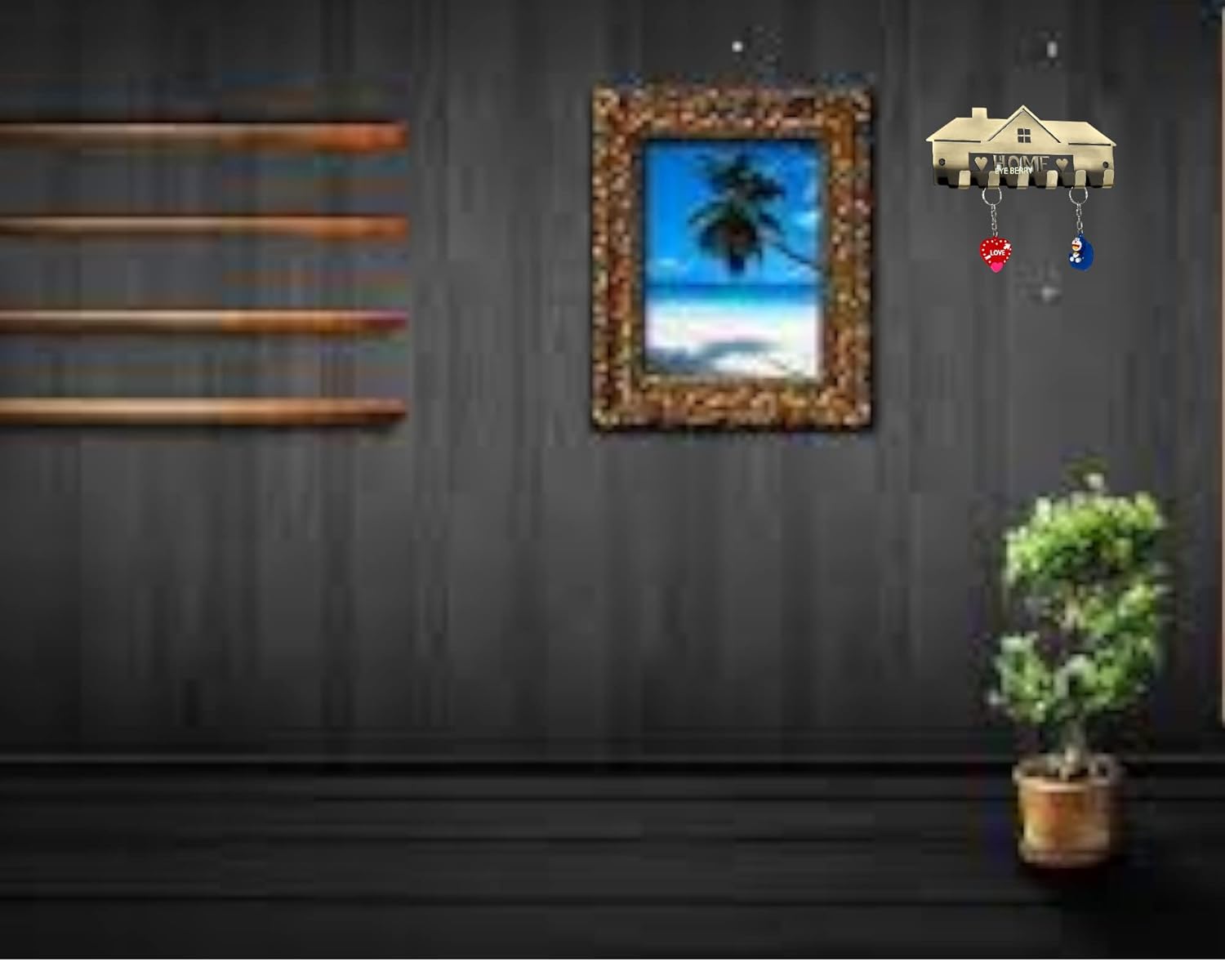 EYE BERRY BASI Brass Wall Key Holder - Stainless Steel 9" Key Holder Wall Hanging Stand Home Decor Hook offers donot miss 6 EYE BERRY BASI Brass Wall Key Holder - Stainless Steel 9" Key Holder Wall Hanging Stand Home Decor Hook offers donot miss