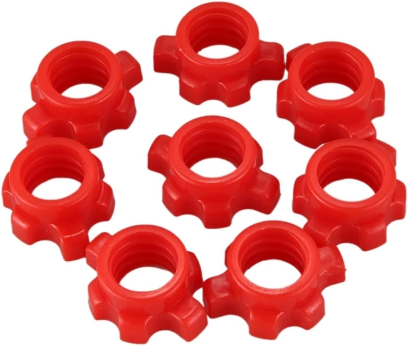 SBTRKT 8PCS Dumbbell Nut,Dumbbell Rod Nut,Spinlock Collars for Barbells Bars Training Sports Accessories
