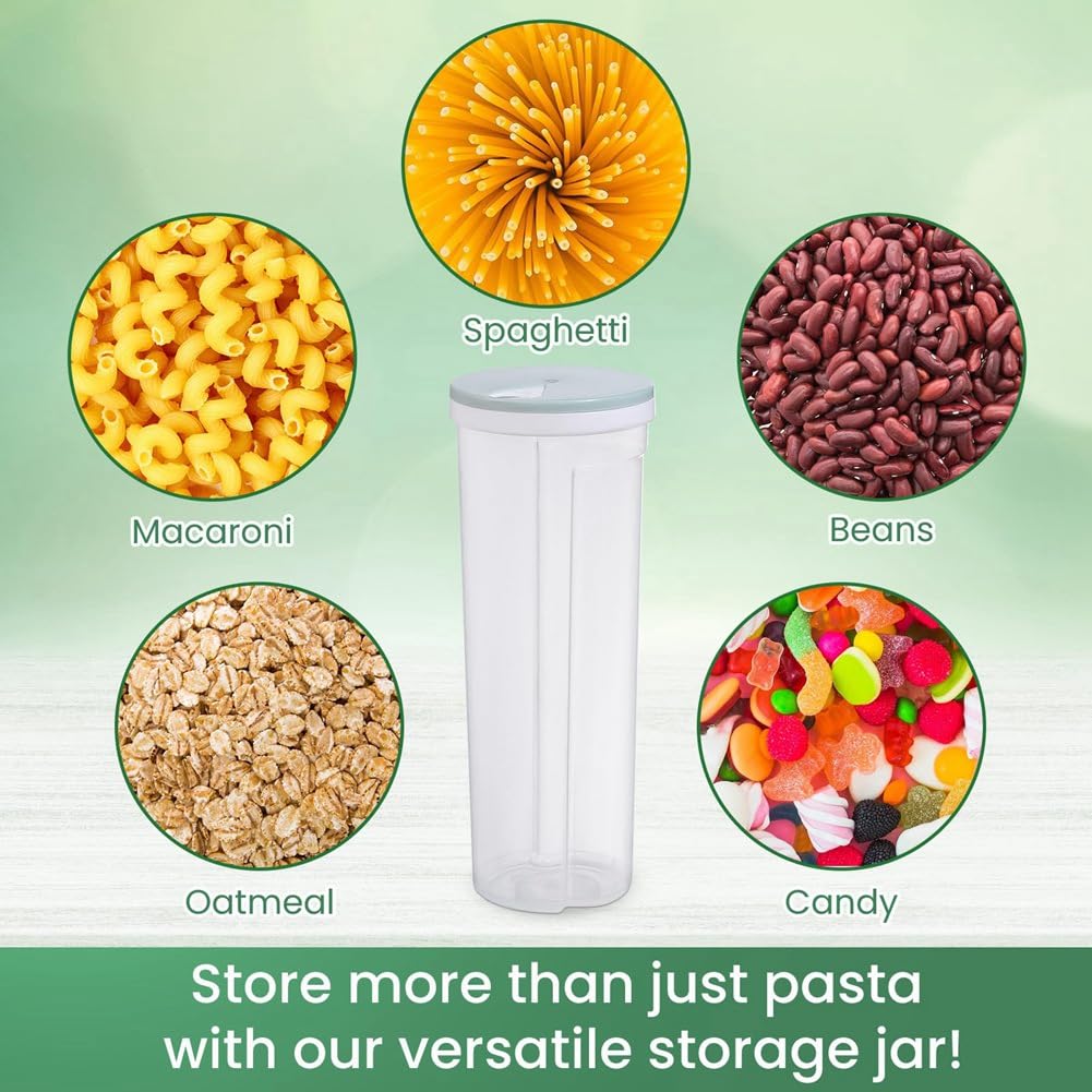 Contenitore Pasta In PP Verde - Con Coperchio Per Alimenti Secchi