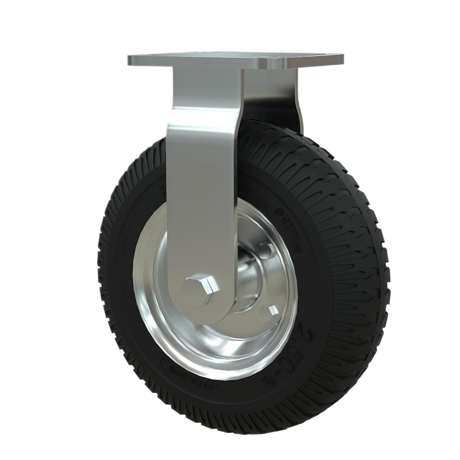 MXXDMOPD 1 Piece casters 8 inches Inflatable Rubber Directional Wheels Service Garage Entrance cart Luggage Trolley