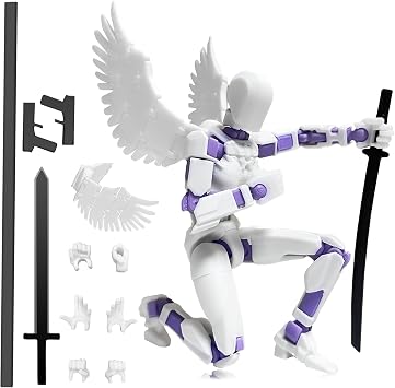 Titan 13 Multi-Joint Action Figure, Titan 13 Action Figure, 3D Printed Action Figure 1-Piece-A