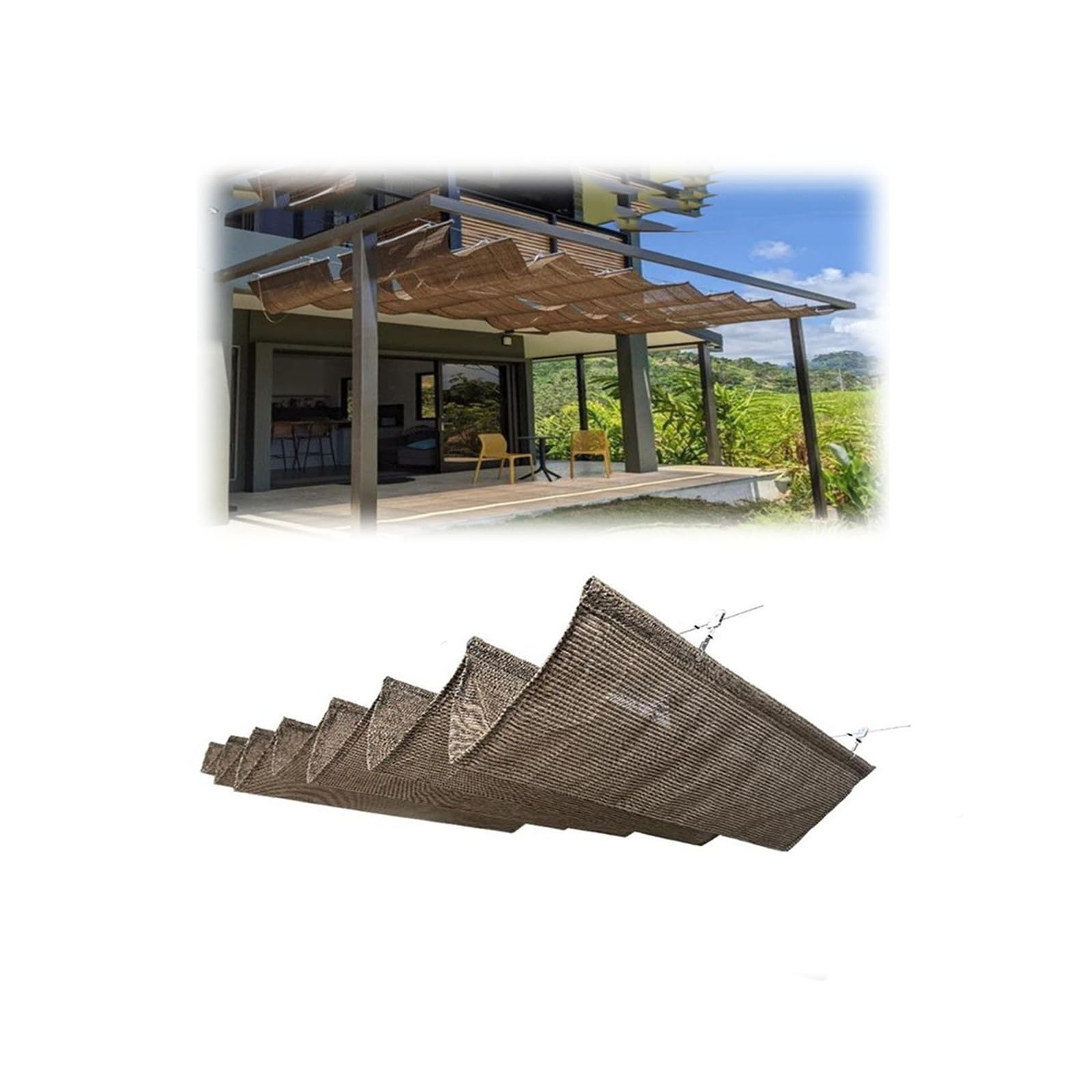 Toldo retráctil para exteriores de 0,9m x 4m personalizable para balcones